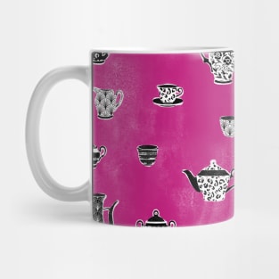 Hot Pink Tea Party Mug